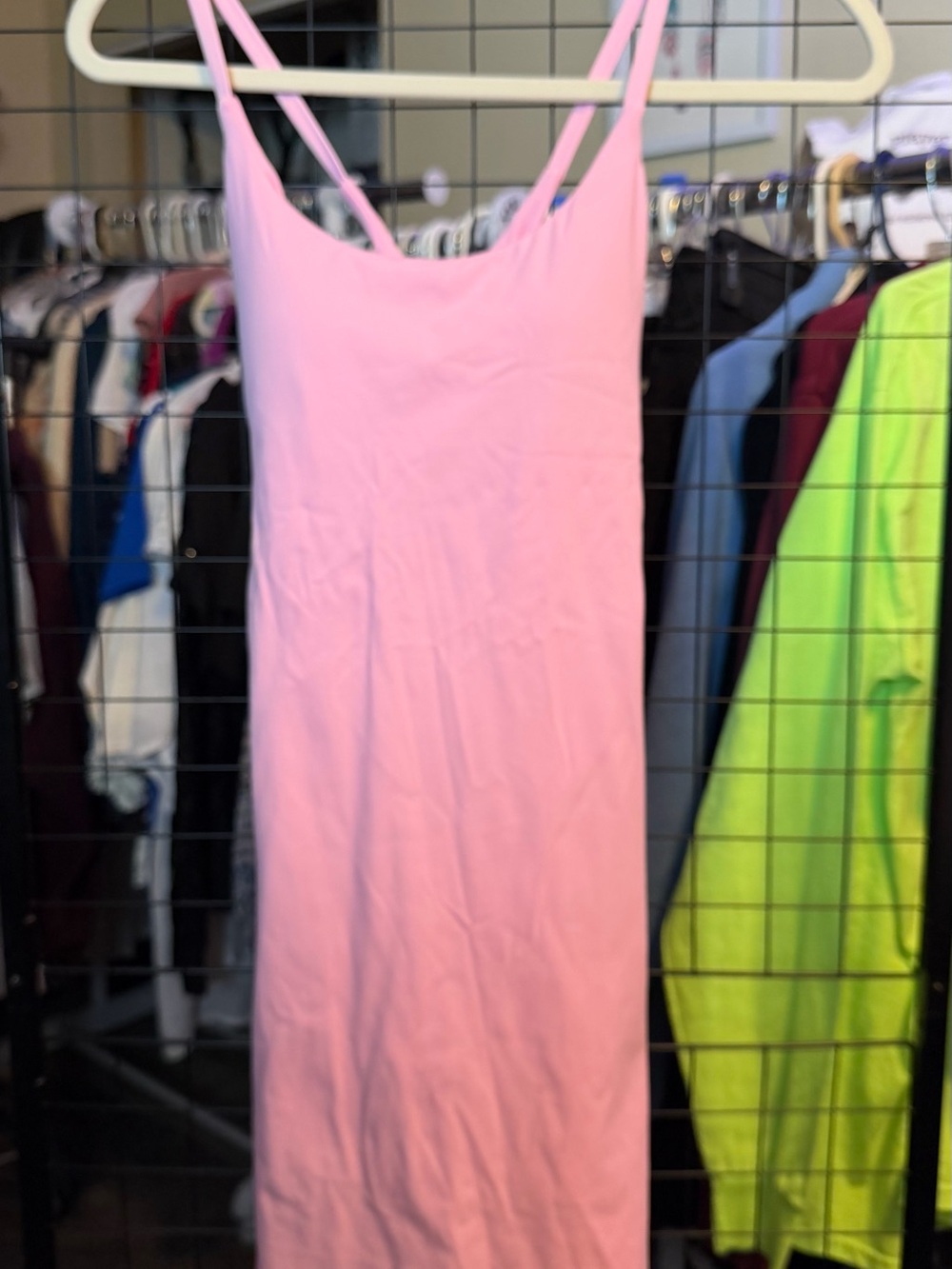 Halara Cloudful Active Dress Pink Strappy Back Exercise Tennis Dress XS